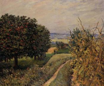 Alfred Sisley : Among the Vines